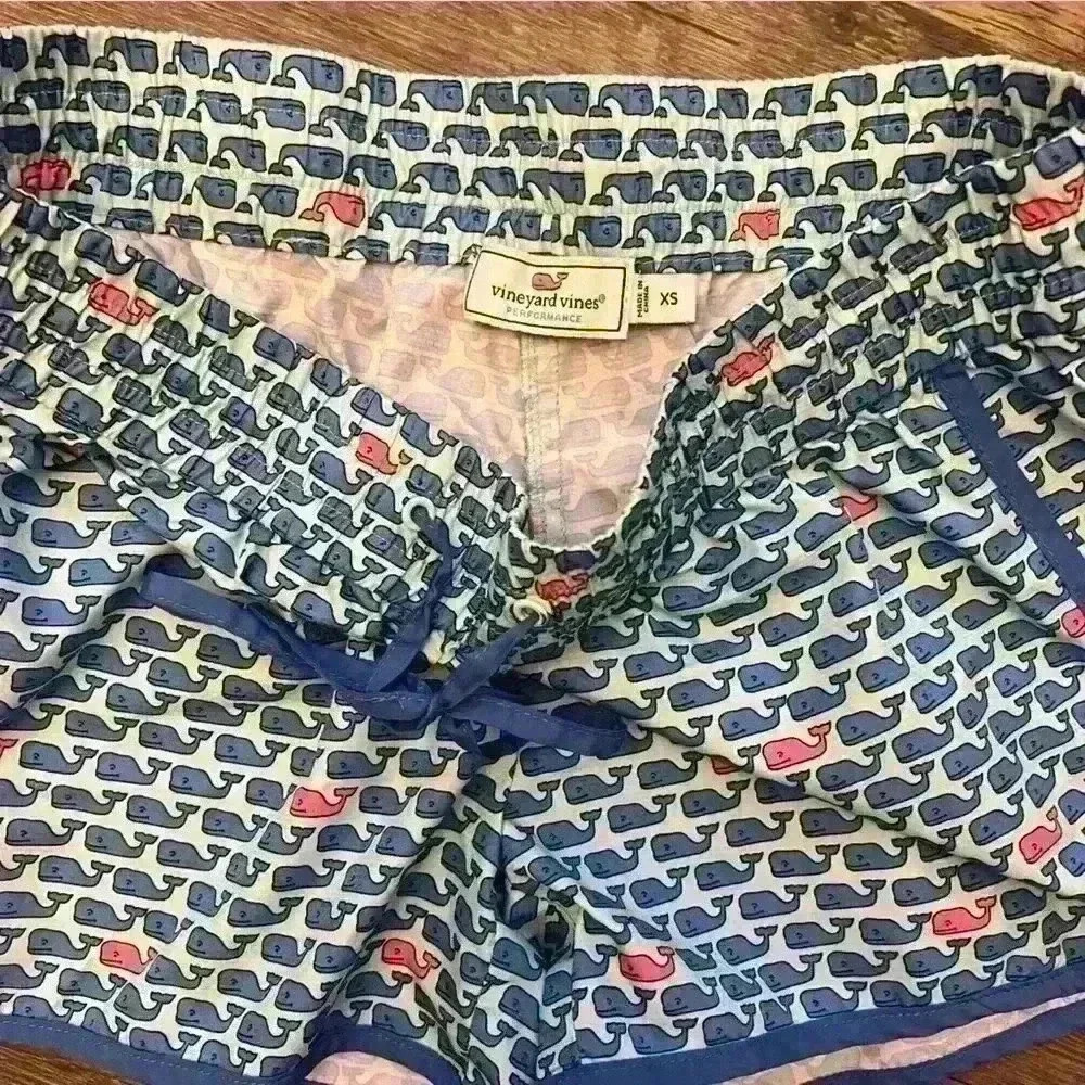 Vineyard Vines Performance Women's Size XS Whale Harbor Shorts Crystal Blue - Picture 2 of 7